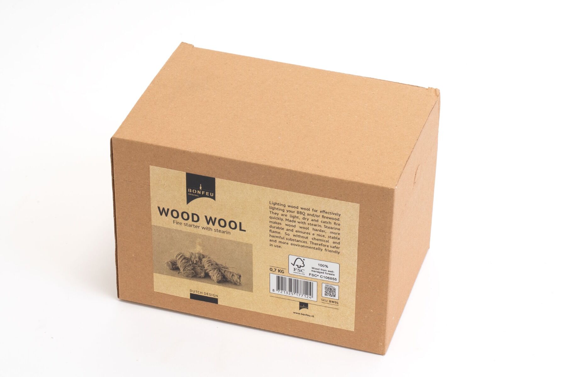 BonFeu Holzwolle Anzündspäne 0,7 kg