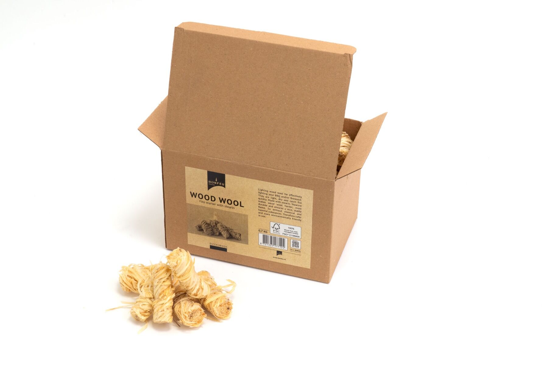 BonFeu Holzwolle Anzündspäne 0,7 kg