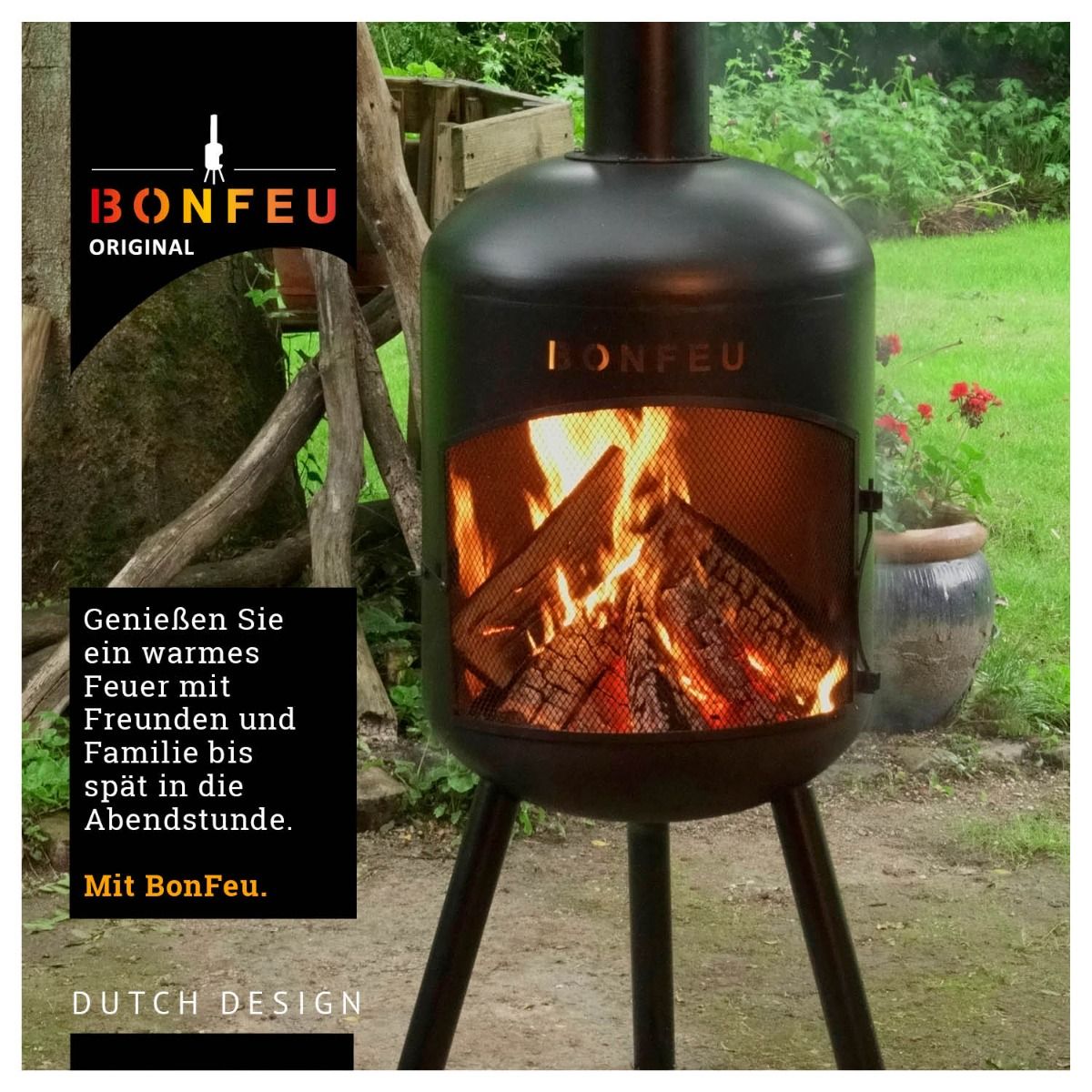 BonFeu BonBono Schwarz Terrassenofen BonFeu BonBono Schwarz Terrassenofen