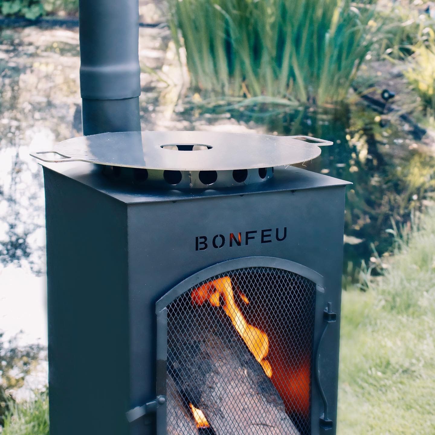 BonFeu Boncarré QLP Schwarz Terrassenofen