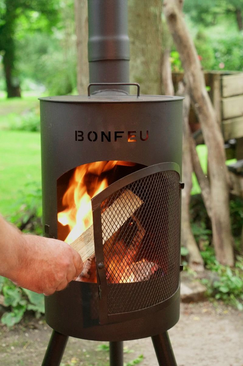 BonFeu Bongiano SP Schwarz Terrassenofen