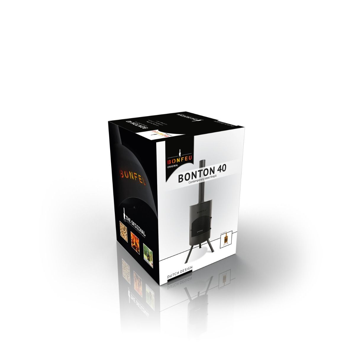 BonFeu Bonton 40 Schwarz Terrassenöfen