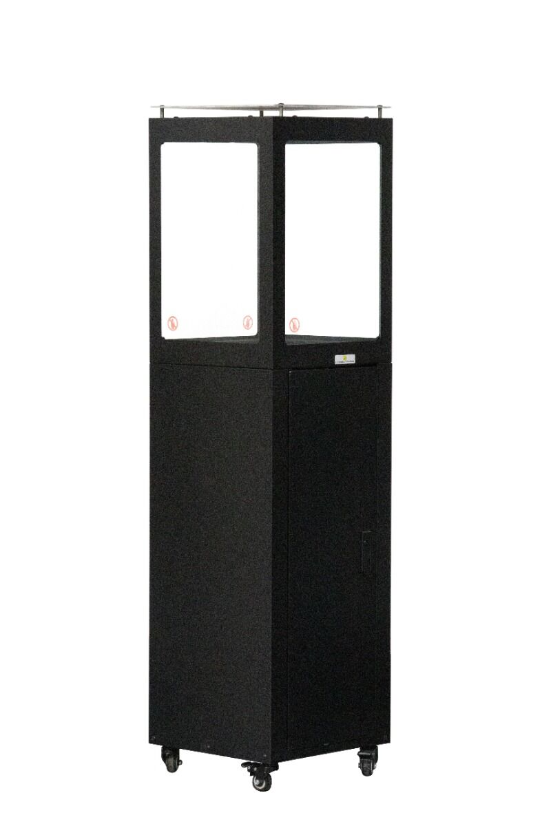 Green Flame Pellet-Terrassenheizer Schwarz