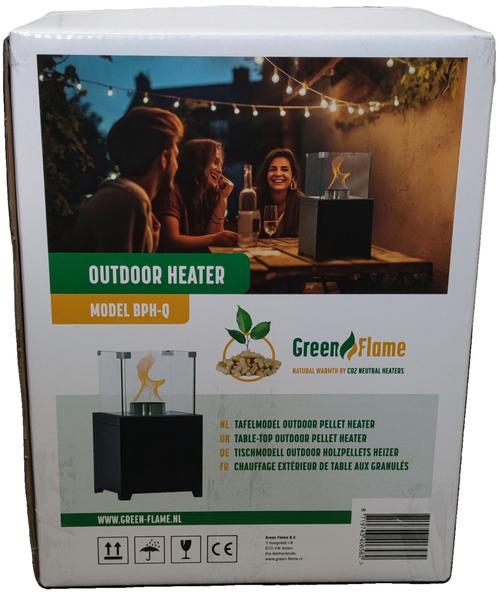 Green Flame Tischkamin Holzpellets