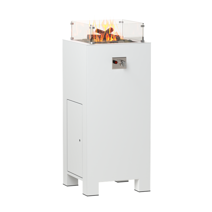 FORNO Feuertisch Brann Aluminium