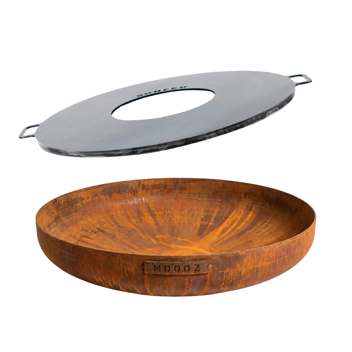 Paketangebot MOODZ Feuerschale 100 + BonPlancha 100