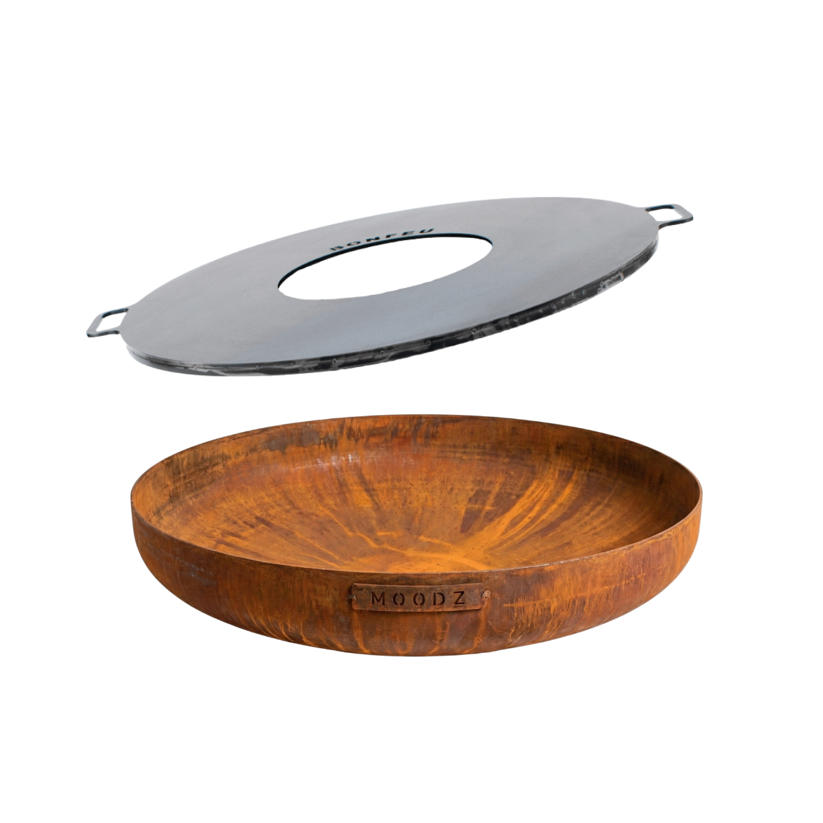 Paketangebot MOODZ Feuerschale 80 + BonPlancha 80