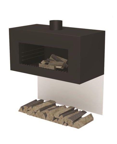 FORNO Terrassenofen Enok Wall Schwarz