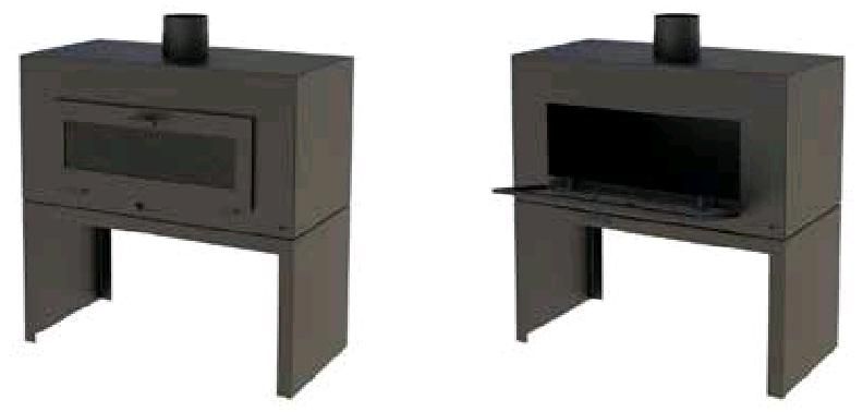 FORNO Terrassenöfen Enok Schwarz