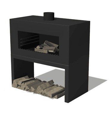 FORNO Terrassenöfen Enok Schwarz