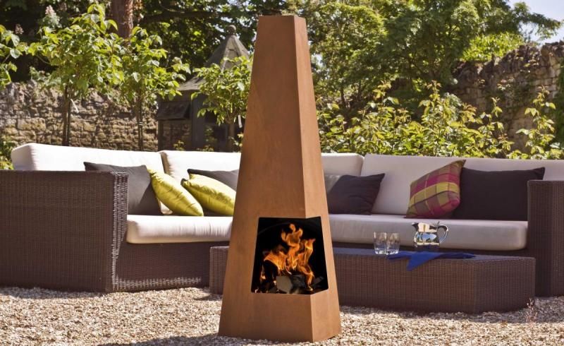 GardenMaxX Chacana Corten Terrassenofen