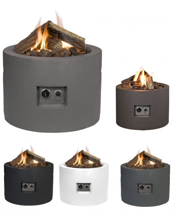 Happy Cocooning Feuertisch Rund Taupe