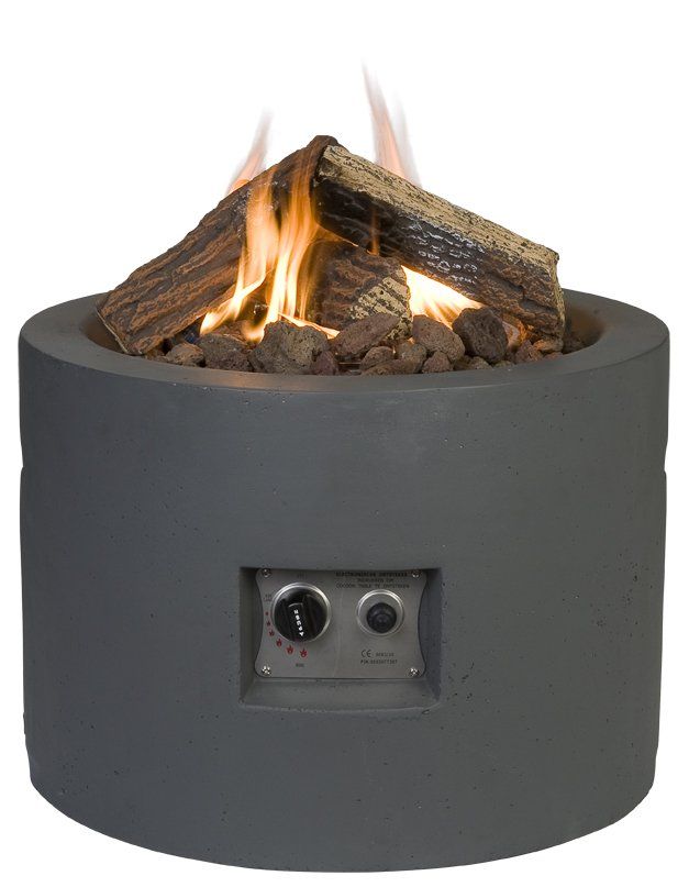 Happy Cocooning Feuertisch Rund Anthrazit