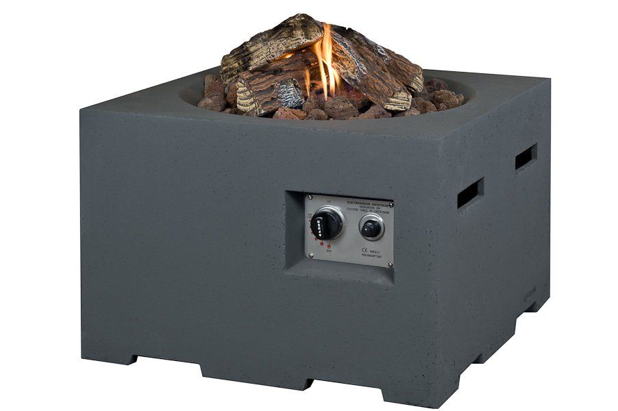Happy C. Feuertisch Quadratisch Klein Anthrazit