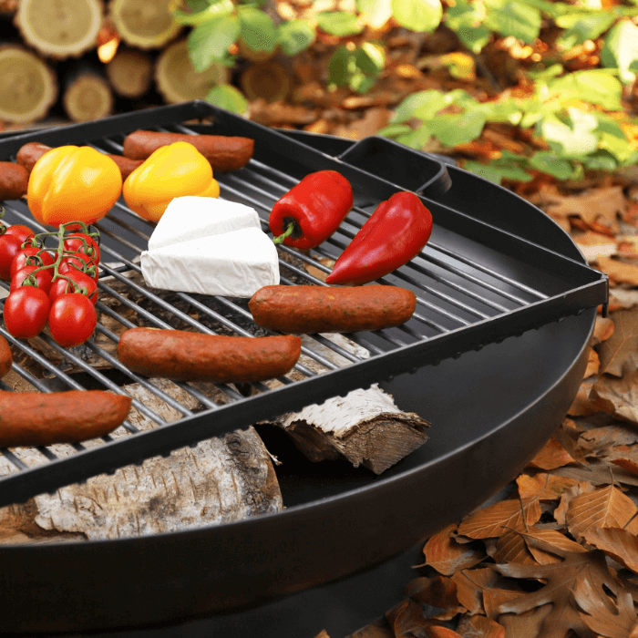 CookKing Grillrost aus Schwarzem Stahl Quadratisch