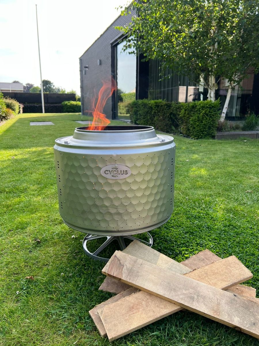 Cyclus Ecodrum HD Zirkularer Feuerkorb Edelstahl