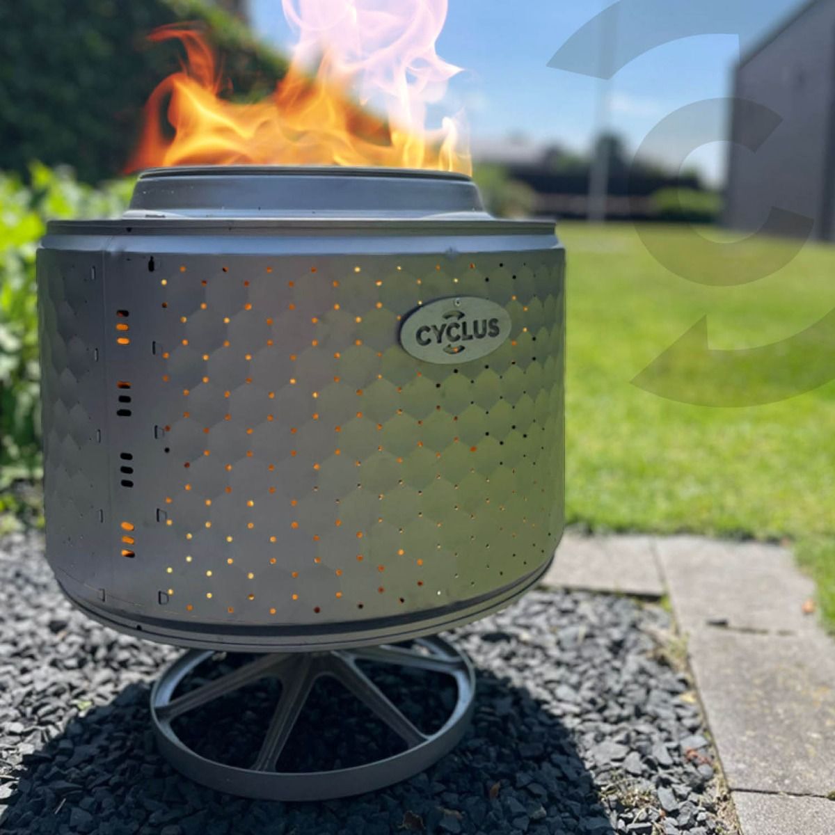 Cyclus Ecodrum HD Zirkularer Feuerkorb Edelstahl