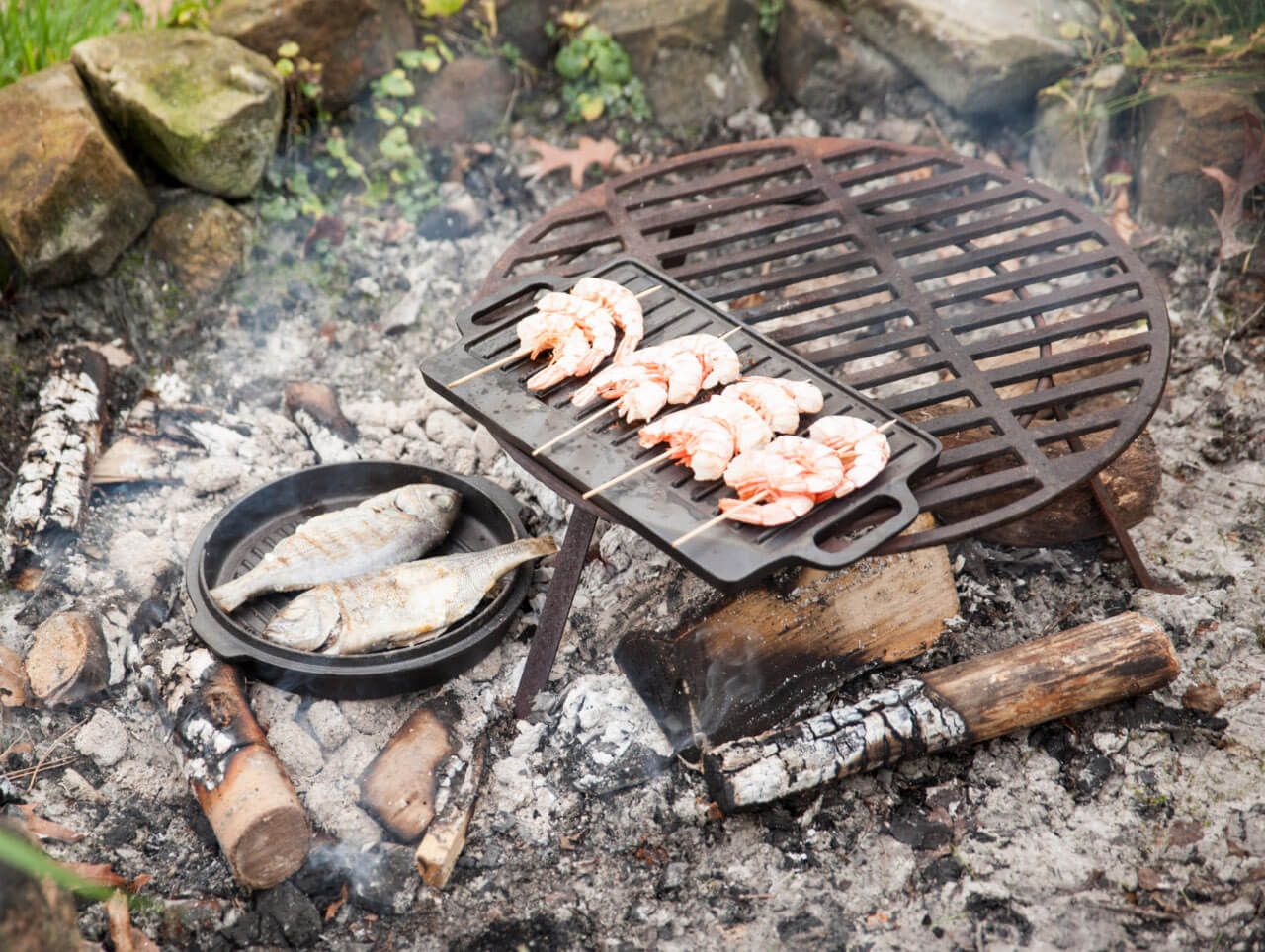 Esschert Lagerfeuer-Kochset (7-teilig)