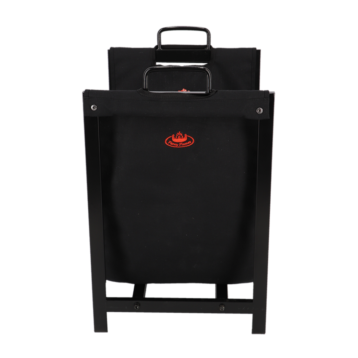 Esschert Kaminholztasche Schwarz mit Halter