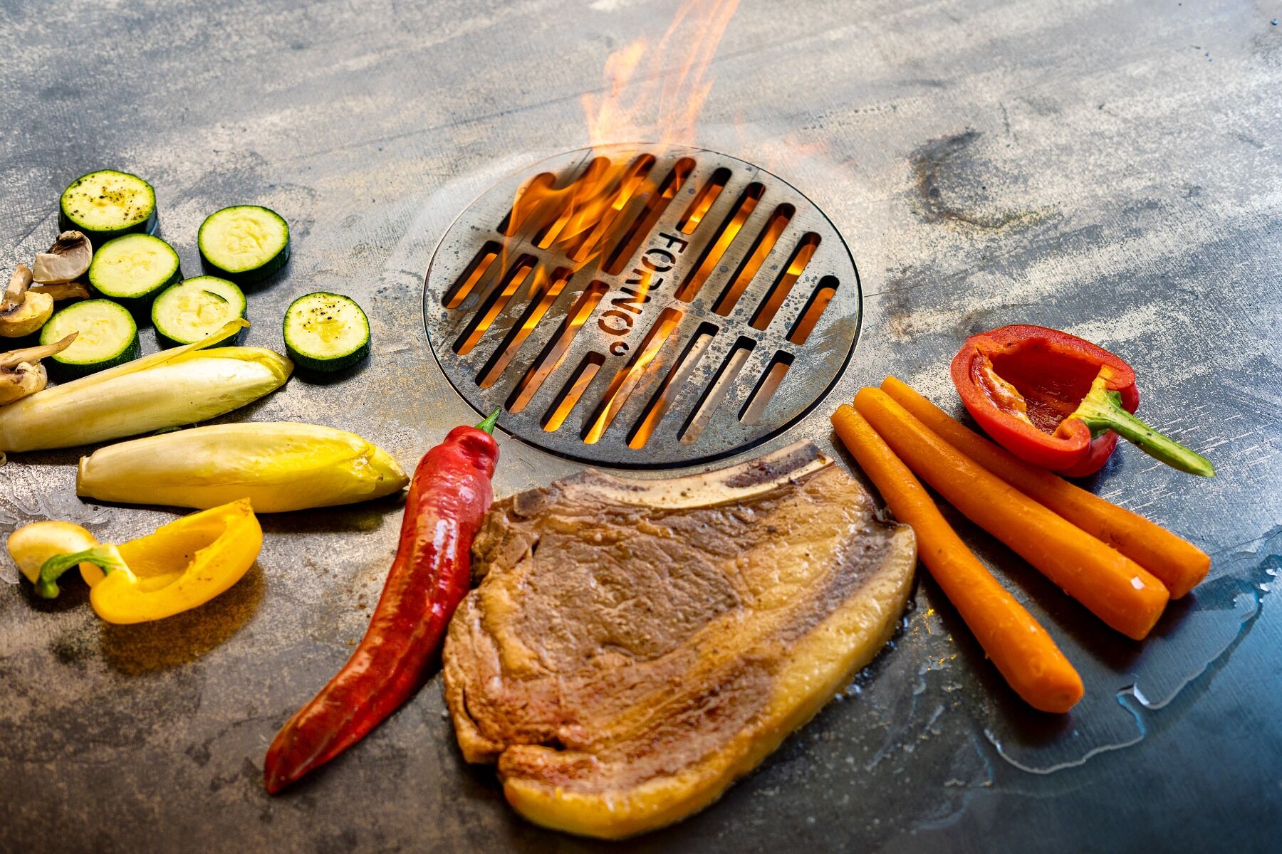 FORNO Gasgrill SEARE Halo Piezo Ø100 cm 