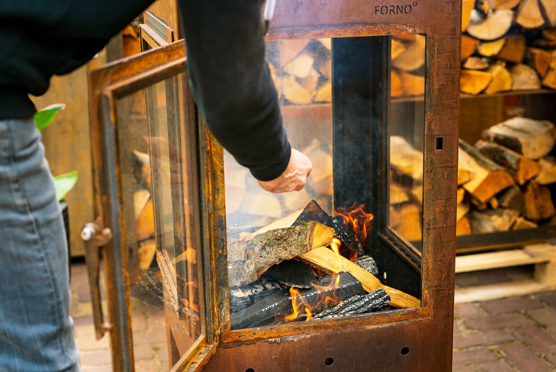 FORNO Terrassenöfen Digna XL CortenStahl
