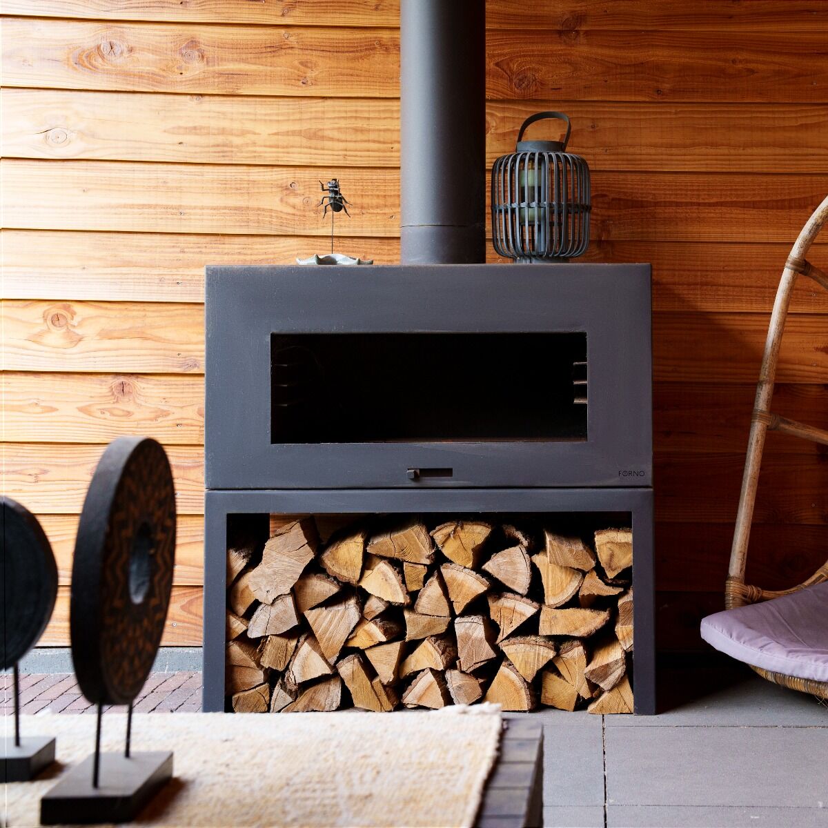 FORNO Terrassenöfen Enok Schwarz