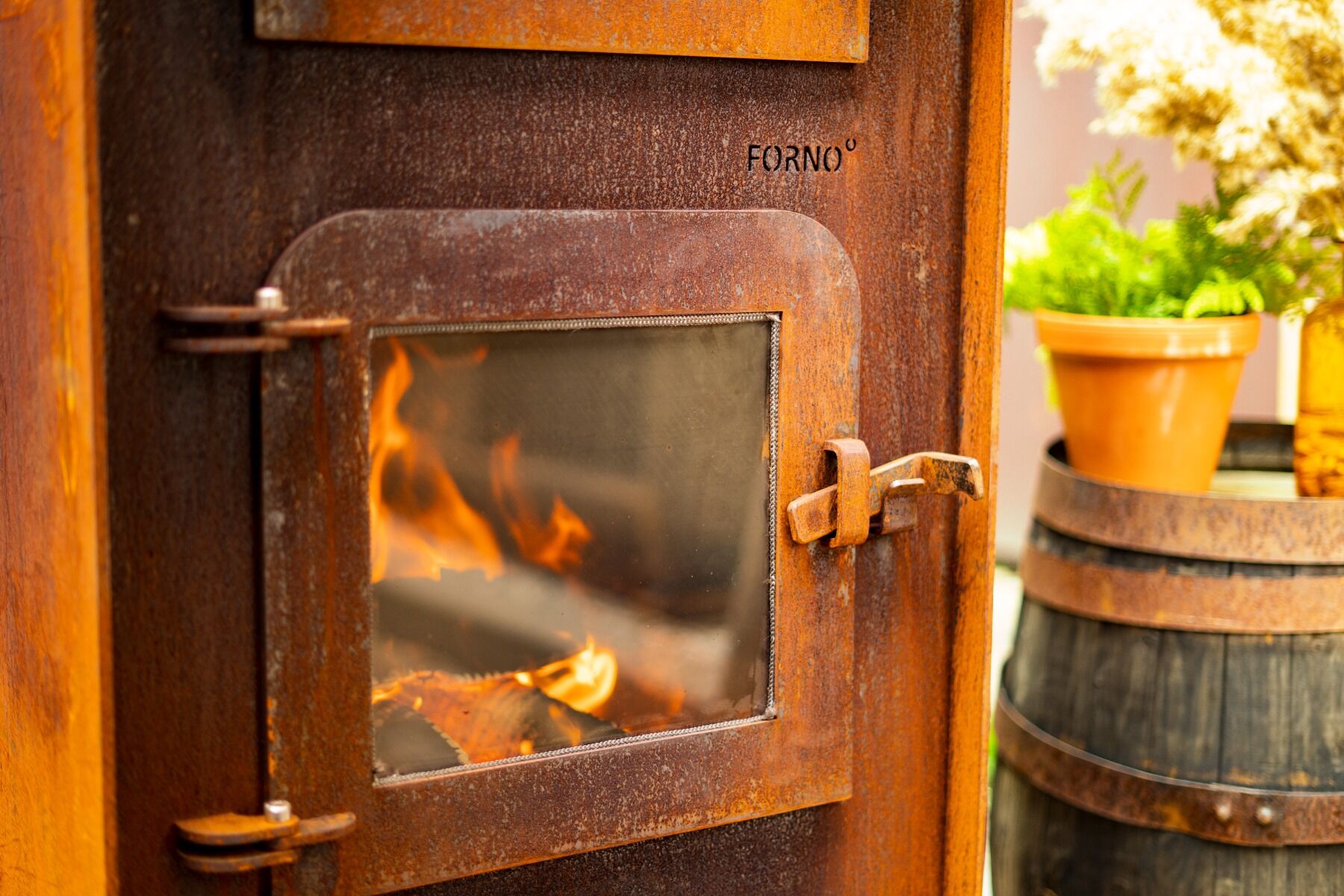 FORNO Terrassenöfen Gap CortenStahl