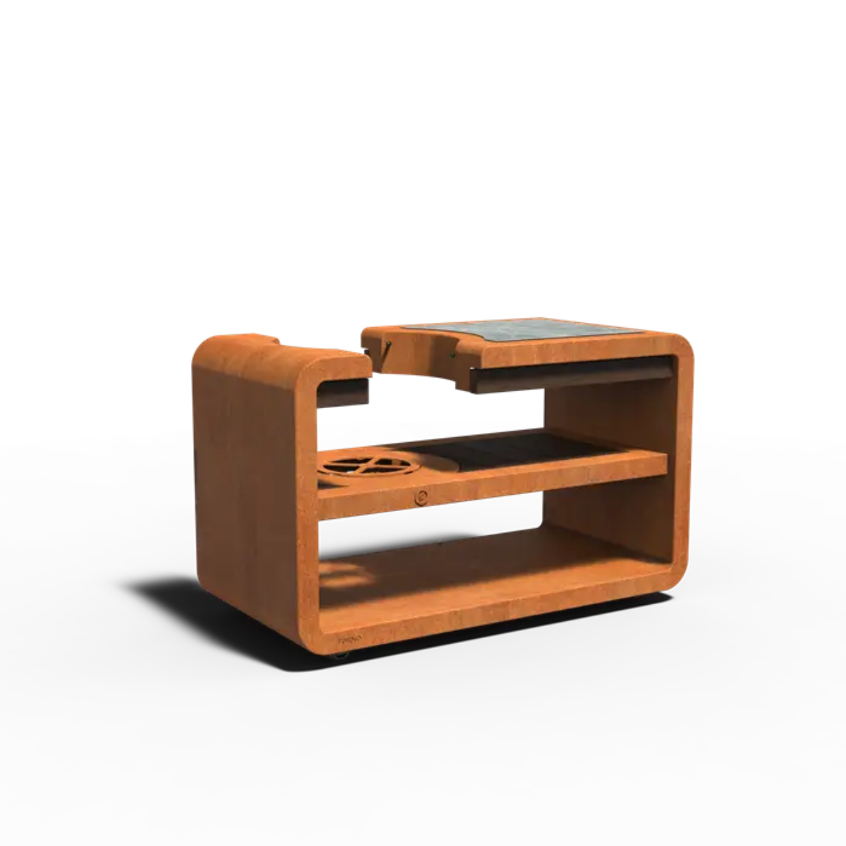 FORNO Kamado-Station Cortenstahl