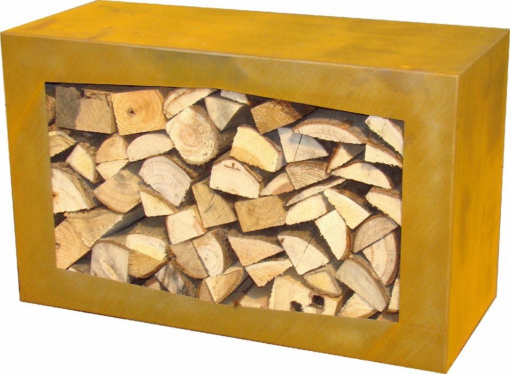 GardenMaxX Woodbox Corten Holzlager
