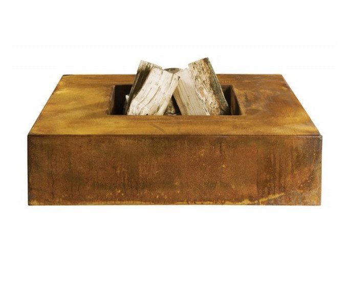 GardenMaxX Feuerschale Rima Corten 100 x 100 cm