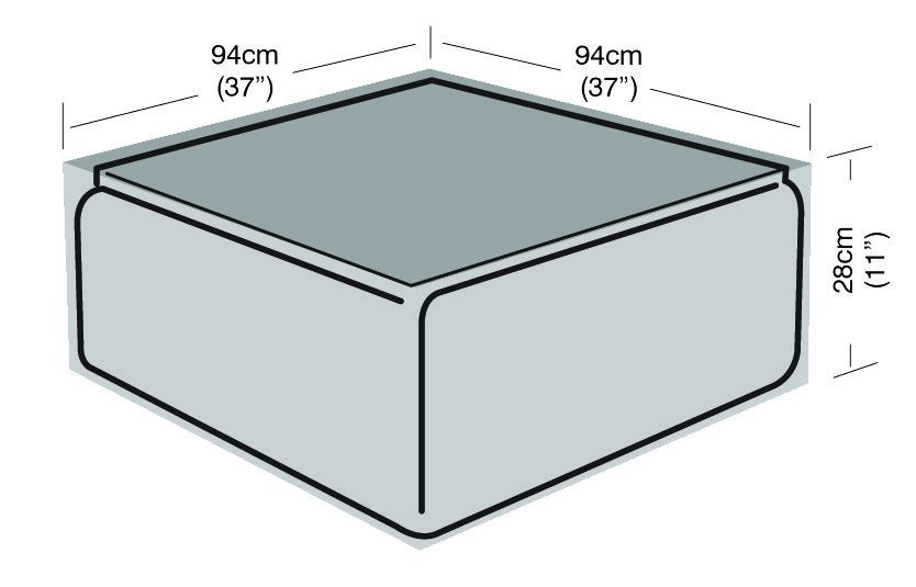 Garland Lounge-Set Abdeckung (94x94x28cm) Schwarz