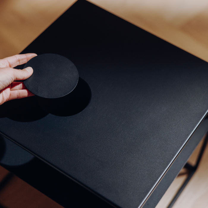 Höfats FIRE FRAME Loungetisch mit SPIN air 1200 einbau