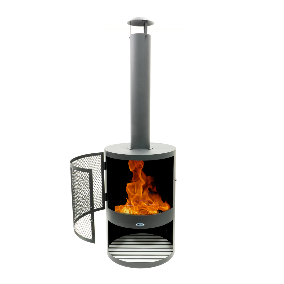 HEAT Hamar Terrassenofen mit Holzlager HEAT Hamar Terrassenofen mit Holzlager