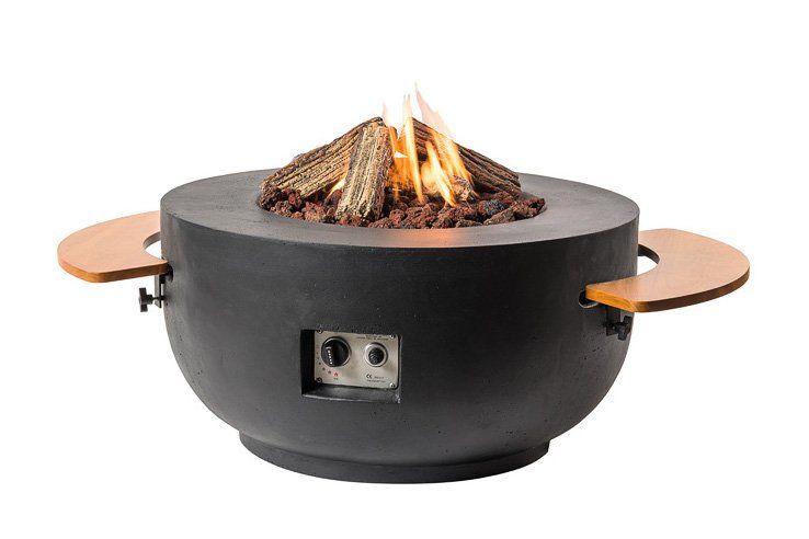 Happy Cocooning Feuertisch Bowl Schwarz 