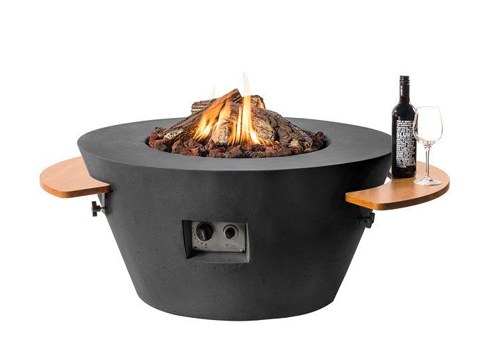 Happy Cocooning Feuertisch Cone Schwarz 