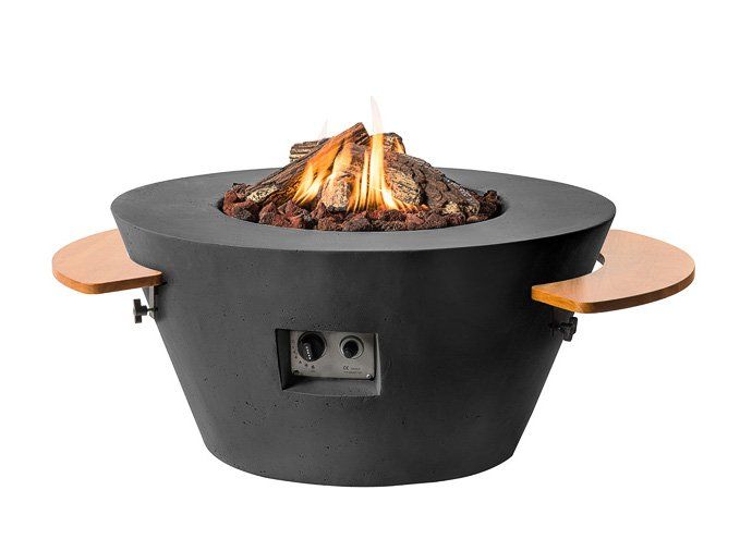 Happy Cocooning Feuertisch Cone Schwarz 