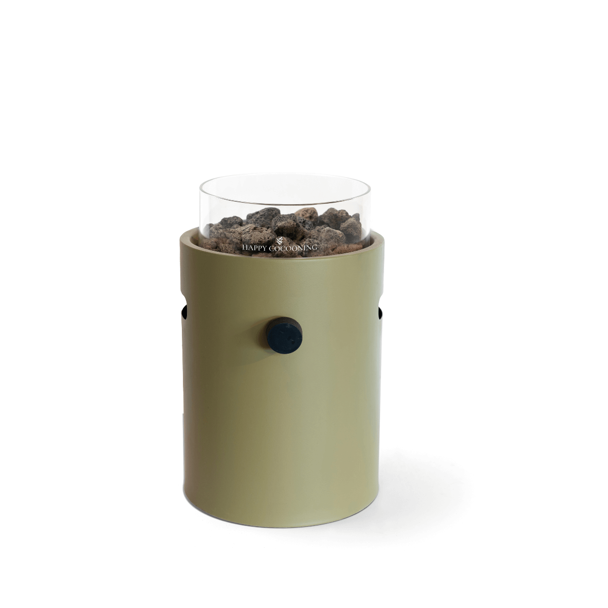 Happy Cocooning Tischfeuer Lumi Steel grün