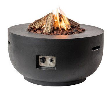 Happy Cocooning Feuertisch Bowl Schwarz 