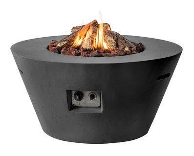 Happy Cocooning Feuertisch Cone Schwarz 
