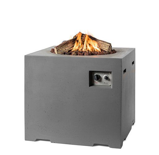 Happy C. Feuertisch Quadratisch Anthrazit L&D