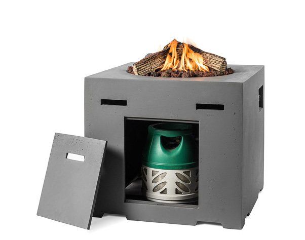 Happy C. Feuertisch Quadratisch Anthrazit L&D