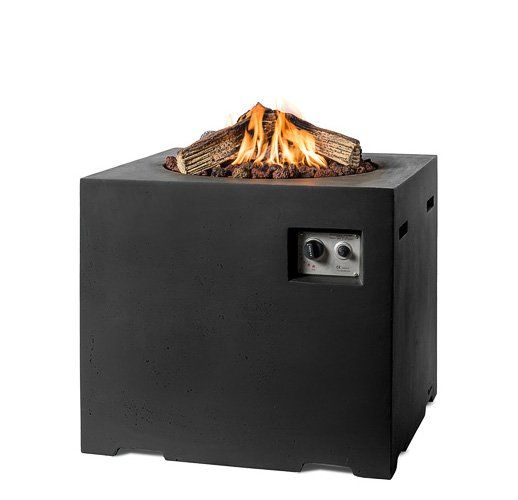 Happy C. Feuertisch Quadratisch Schwarz L&D 