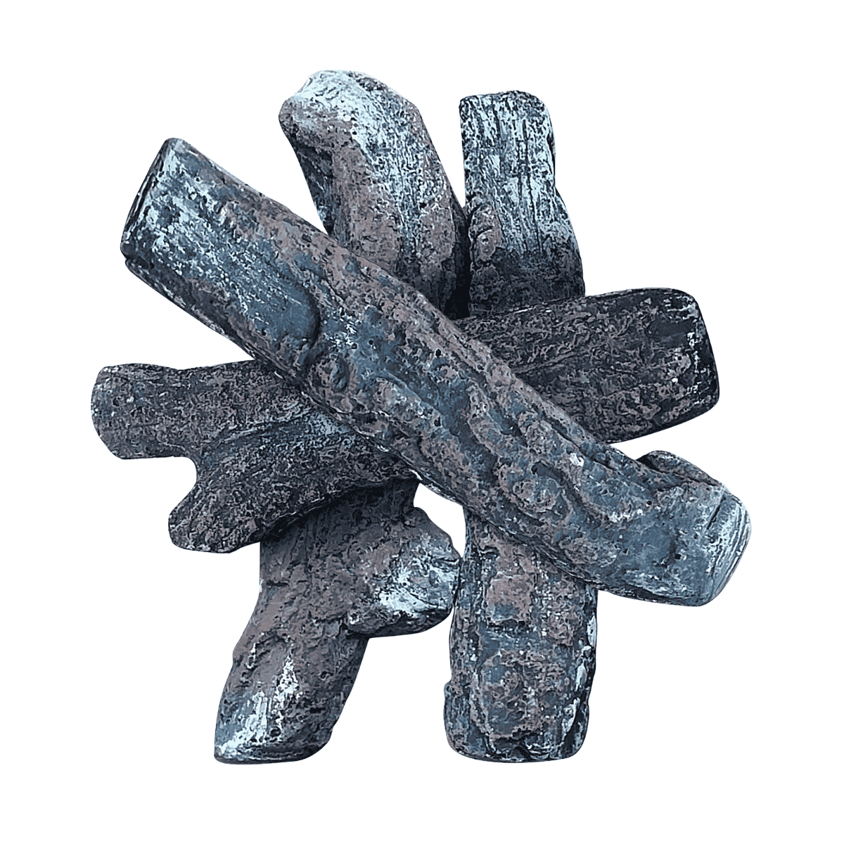 Happy Cocooning Keramische Holzscheite-Set (4 Stück)