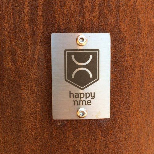 HappyNME Hello! Corten 75 Cm Quadratisch
