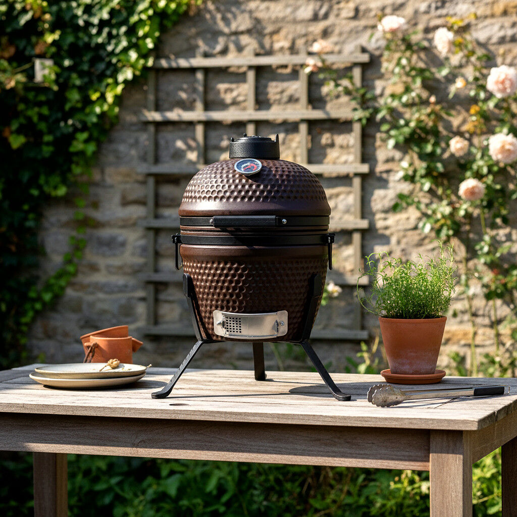 HEAT Premium Kamado Grill Fyregg 13 braun