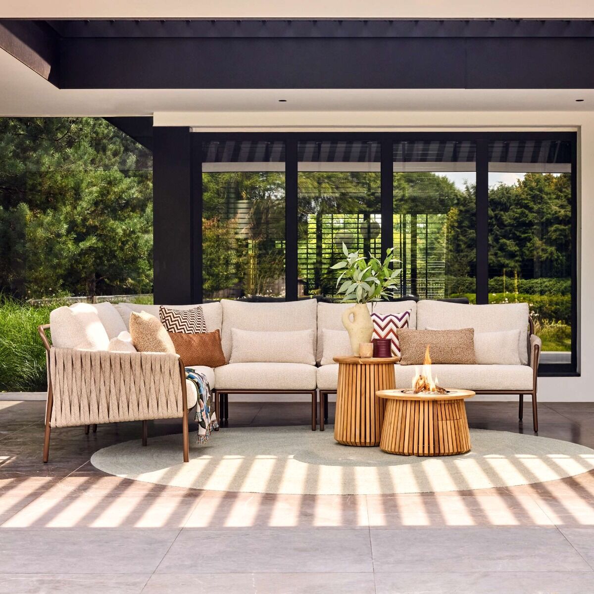 Happy Cocooning Gasflaschenverkleidung Lagune Teakholz