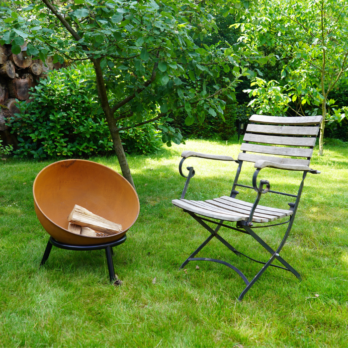 HEAT Feuerkorb auf Beinen Kappa Rust Ø56 cm