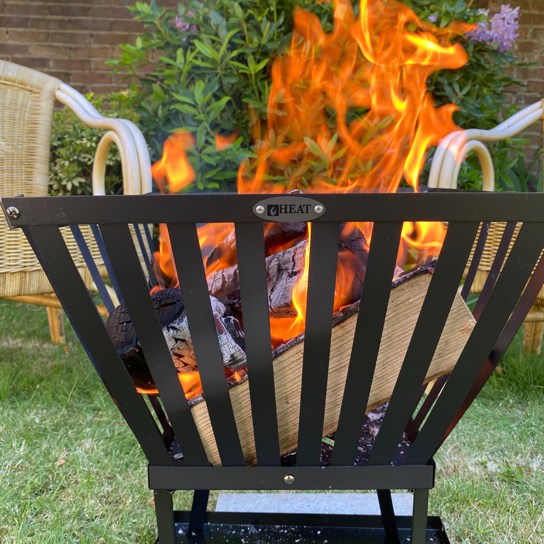 HEAT Skal Feuerkorb mit Grundplatte