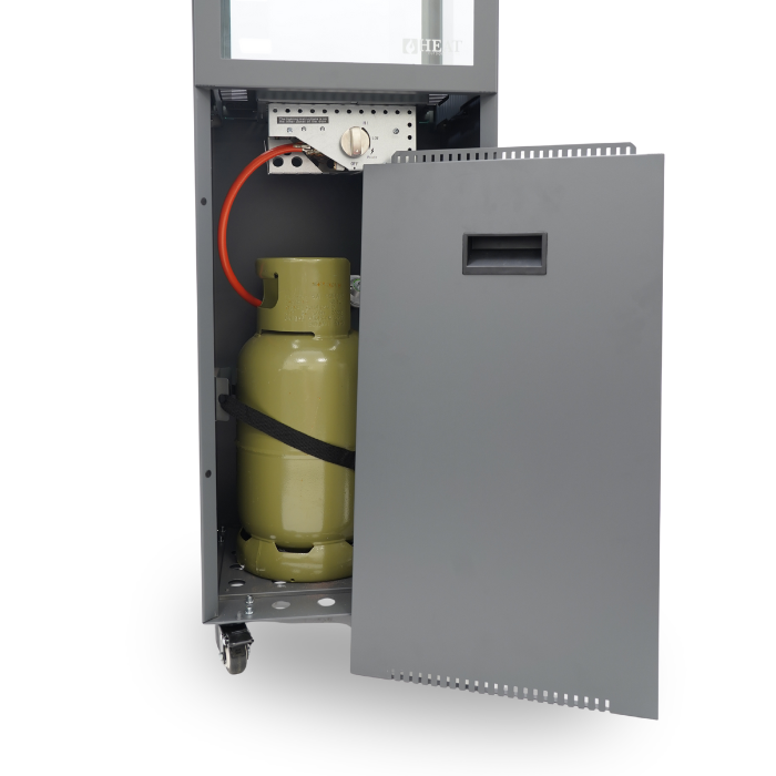 HEAT Outdoor Living Utevarme Terrassenkamin Anthrazit