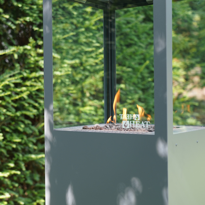 HEAT Outdoor Living Utevarme Terrassenkamin Anthrazit